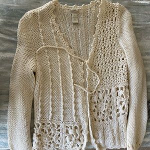J- Jill crocheted cardigan-S